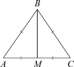 ��������, ��� � ������������ ABC AB = BC = 13, AC = 10.