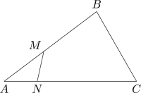 �� �������� AB � �� ������������ ��� ����� ����� � � N...